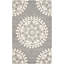 Tapis gris clair / ivoire en laine touffeté à la main Camisa-18966945