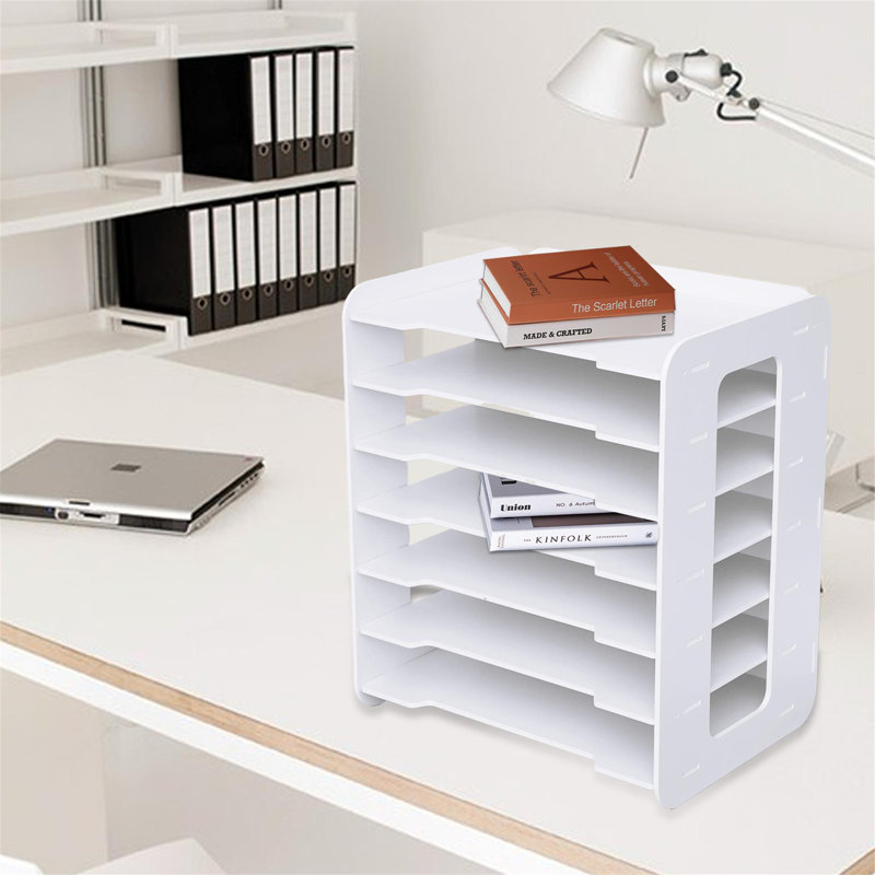 Joacim Plastic Stackable 7-Tier File Organizer