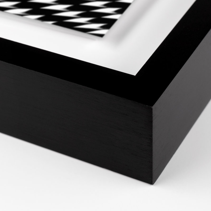 Space And Time Print by Shawn Thomas, Black, 40" H x 40" W x 2.5" D