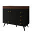 Meuble-lavabo autoportant 36 po avec comptoir en faux marbre, lavabo en céramique, 5 tiroirs et pieds en acier inoxydable-323795600