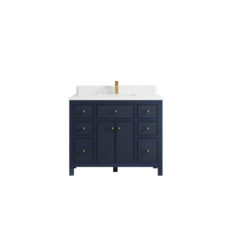 Ensemble de meuble-lavabo simple 42 po, Blanc