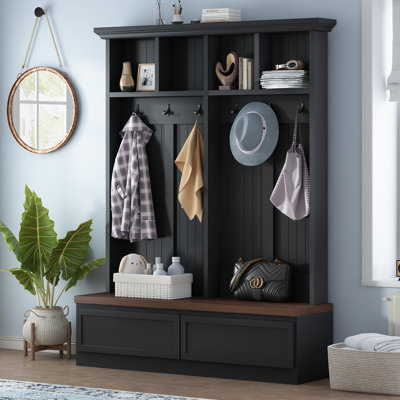 Hall Tree Wide With Bench And Storage