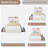 LED Upholstered Platform Bed with Storage Drawers & Wavy Headboard, No Box Spring Needed-1027090768-1027090775