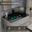 Ensemble de meuble-lavabo mural 30 po avec lavabo, robinet, armoire flottante grise, certifié EPA-319621083