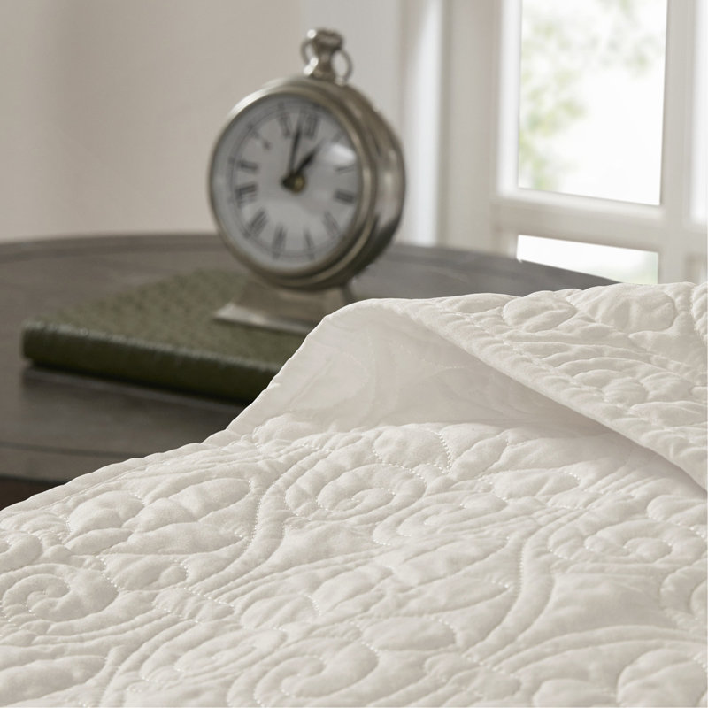 Ensemble de couvre-lit réversible crème grand, Crème, crème