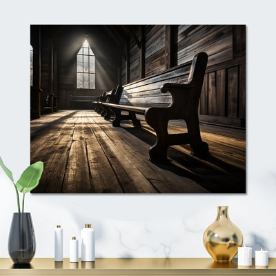 " Church Bench Contemplation "