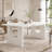 Modern Rectangular Dining Table with Pedestal Base-642527177