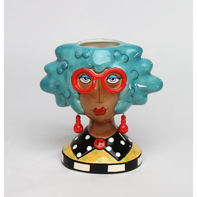 DollyMama's Large Lady Vase Figurine -7 7/8"H