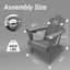 Fauteuil Adirondack d'extérieur inclinable et pliable avec support pour téléphone portable-1101876349-1096097369