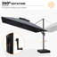 4m x 3m Rectangular Cantilever Parasol-905503713