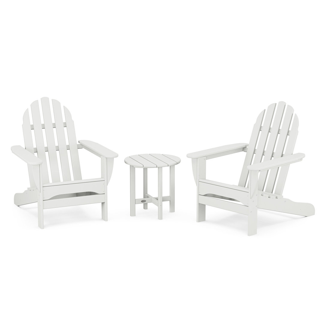 POLYWOOD Classic Adirondack 3 Piece Seating Group POLYWOOD® Frame 