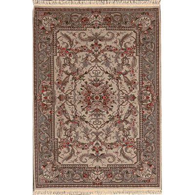Tapis crème de haute qualité noué à la main