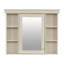 Meuble-lavabo de 36 po avec armoire à pharmacie, armoire à miroir moderne avec tablette réglable, armoire de rangement pour salle de bain à 4 tiroirs, armoire de rangement pour cadre de salle de bain en bois massif-114497825