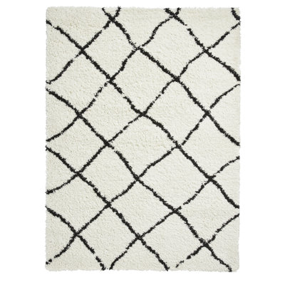 Tahara area rug Machine Woven Rectangle White