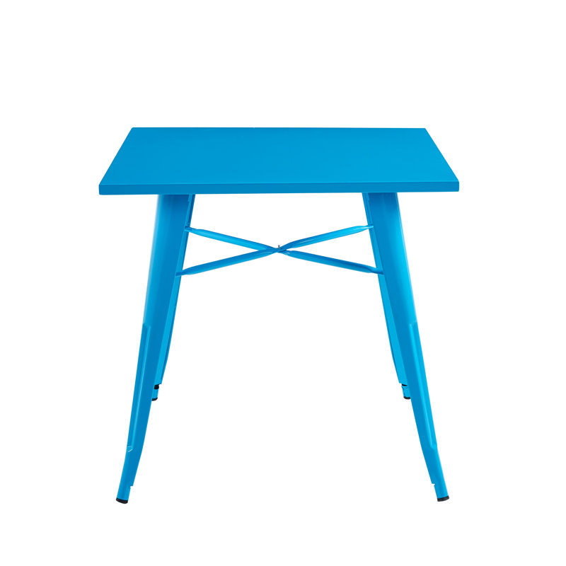 Zanesfield Square Dining Table, Blue