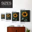 FLORAL Series DV - reproduction encadrée de qualité supérieure - prête à être accrochée - aucun clou requis-762850509-762850498