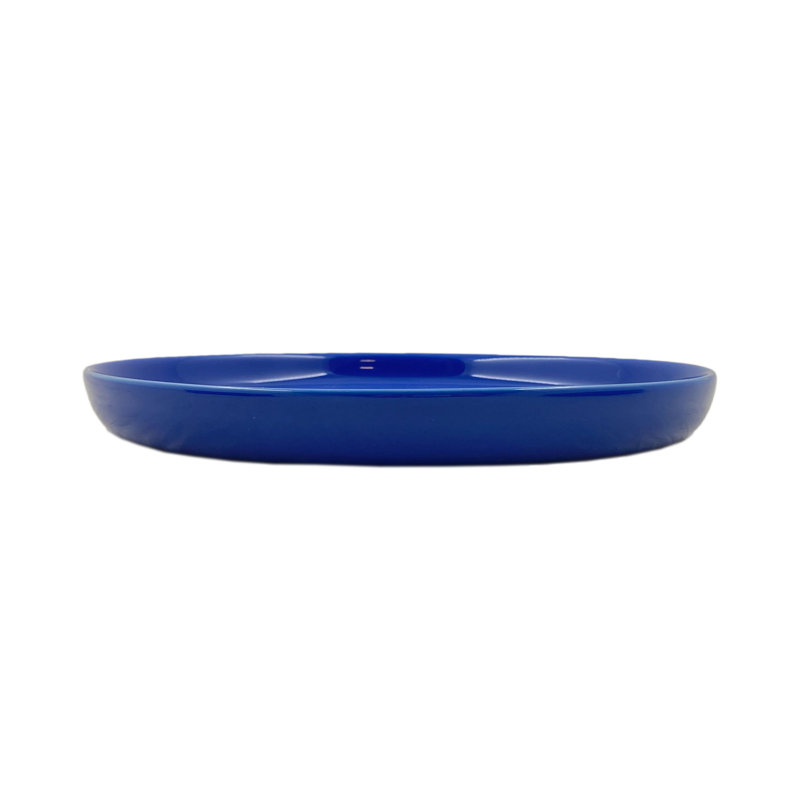 Assiette plate en grès Canvas Home, Bleu