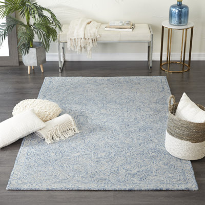 Medium Wool Abstract Indoor Rug