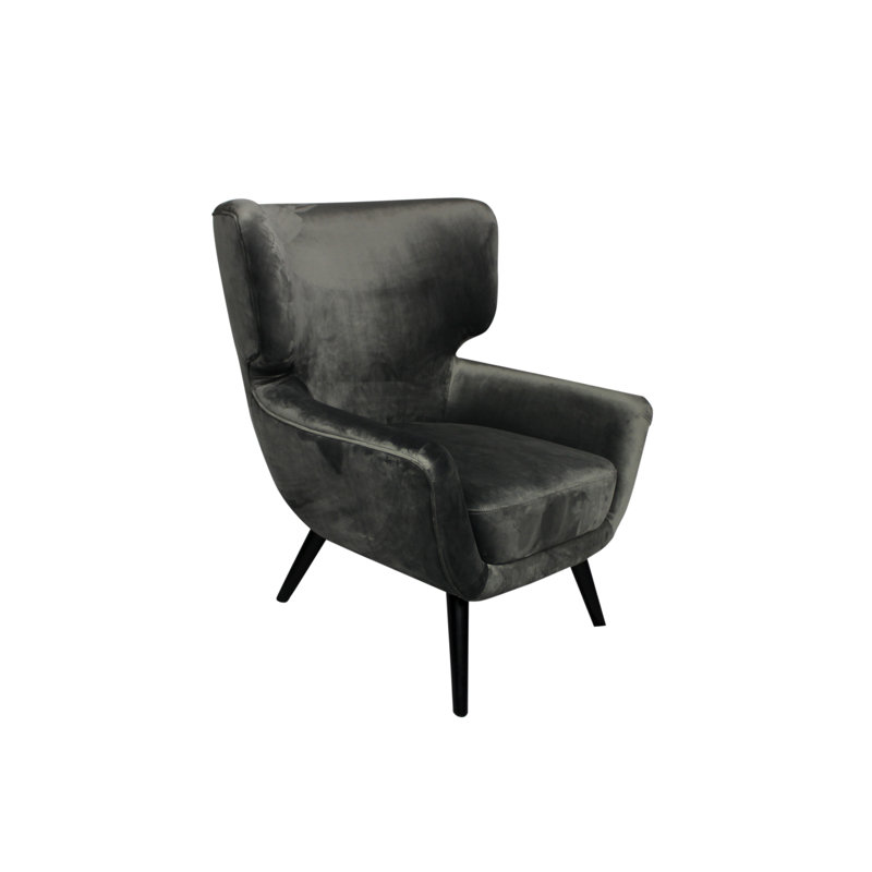 Leanos Velvet Armchair, Mink Velvet
