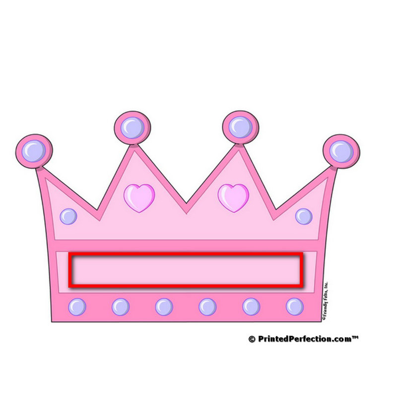 Magnet en bois personnalisé Princess Crown, Oui