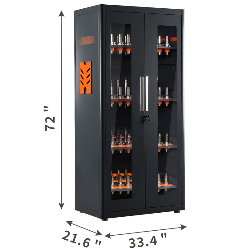 Armoire porte-outils Cat40 / Bt40, capuchon 120, tube carré en acier laminé à froid, convient aux entrepôts, capacité de rangement, grande usine