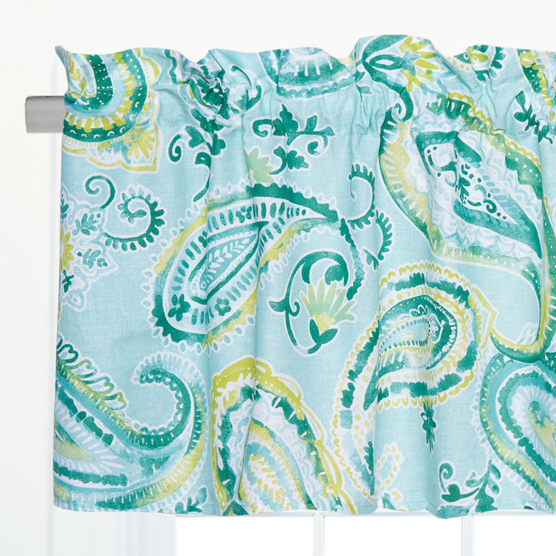 Jade Cotton Valance Window Treatment