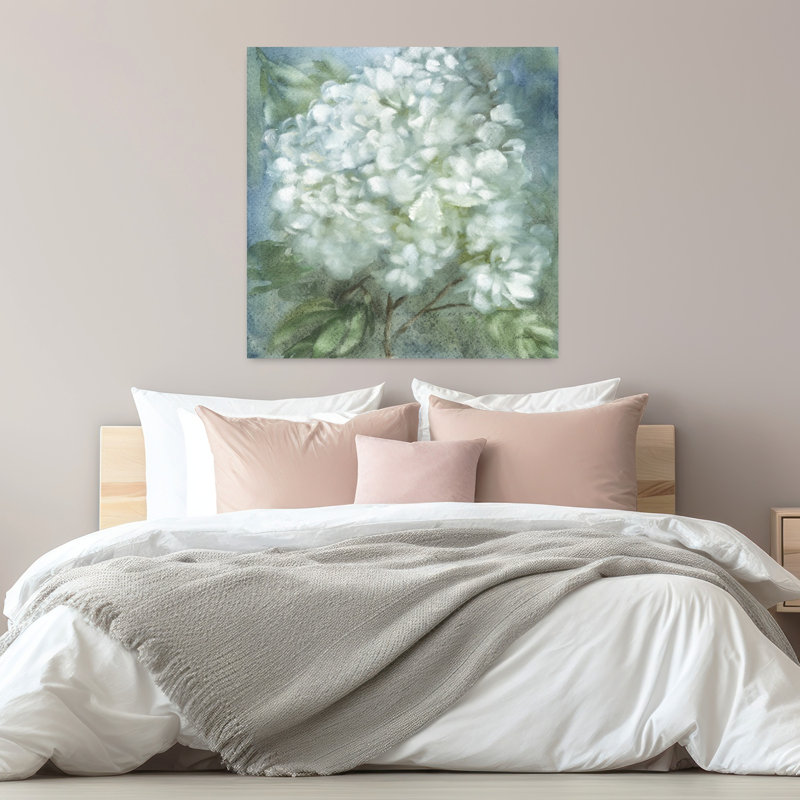 Twilight Hydrangea Traditional Hydrangea Flower Art, 32" H x 32" W