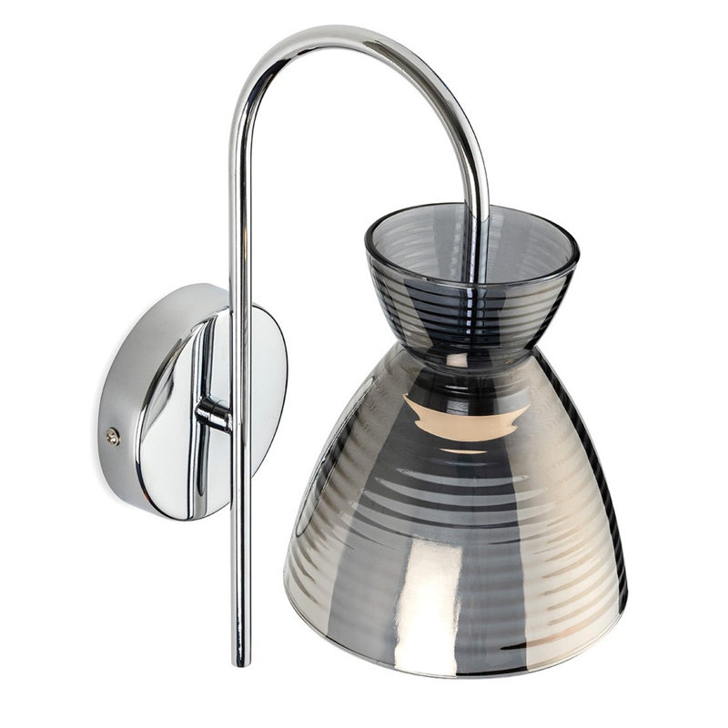 Armed Sconce, Smoked Black