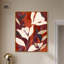 Art abstrait sur toile Maroon Floral Dreams-104344384-104344398