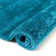 Tapis bleu à poils longs Feather