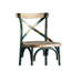 Tabouret de bar rustique de style rétro avec structure en métal, finition turquoise antique et chêne, 220 lb, 1 pièce pour la salle à manger,