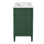 Meuble-lavabo avec miroir, 3 tiroirs et 2 portes à fermeture douce pour lavabo simple de rangement 4-567614416