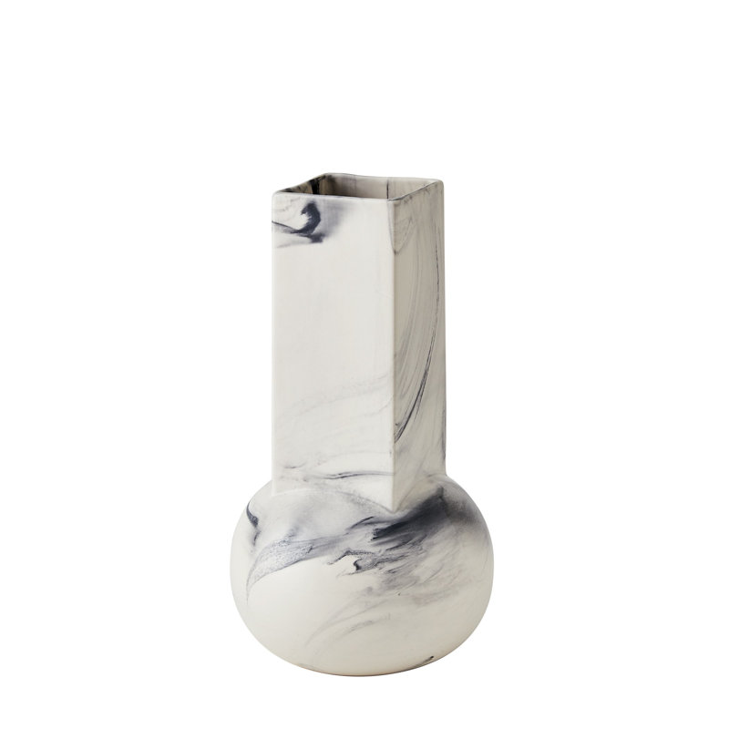 Earthenware Table Vase, Overall Height-  13"