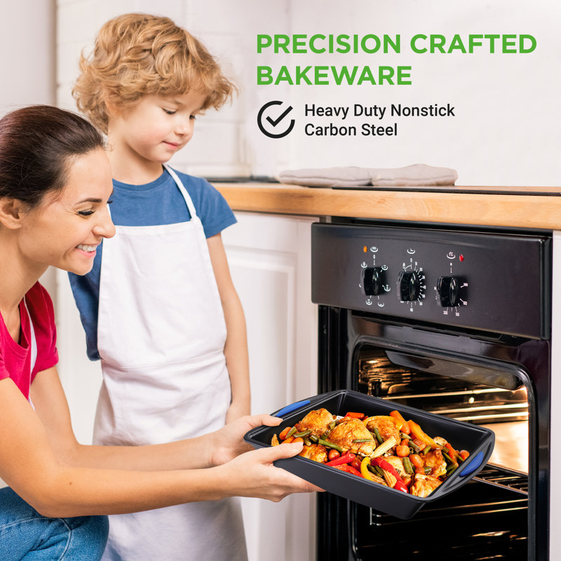 NutriChef 10 Piece Non-Stick Steel Bakeware Set