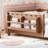 Twin Size Kids Floor Bed With Fence And Built-in Bookshelf,Twin Size Montessori Floor Bed With Slats And Safety Guardrail,Easy Assemble Montessori Beds for Kids, Natural Floor Beds-1949013745