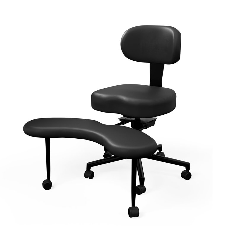 Fauteuil de méditation avec roulettes, fauteuil TDAH pour adultes avec support de dossier réglable