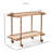 Haddijatou Metal Bar Cart