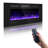 42" Electric Fireplace with 12 Color Flame - Recessed/Wall Mount, Remote Control-1293810303