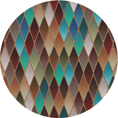 Tapis décoratif à motif géométrique Rainer