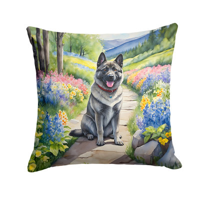 Spring Path Outdoor Throw Pillow