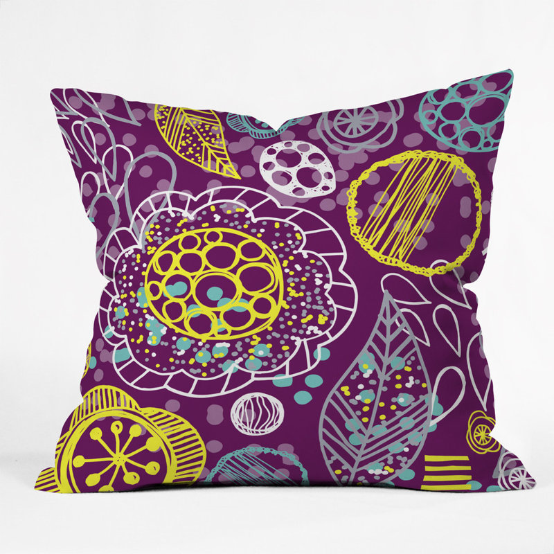 Polyester Throw Pillow, 16" x 16"