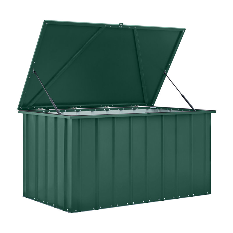 Globel 5 X 3 Storage Green Metal Shed, Green