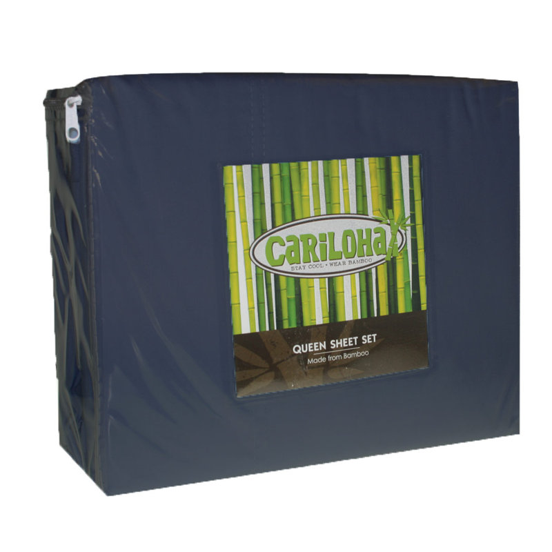 Rayon Twill Sheet Set, King Sheet Set + 1 Fitted Sheet + 1 Pillowcases, Bahama Blue