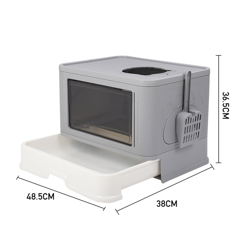 Wym Plastic Litter Box Enclosure with Scoop