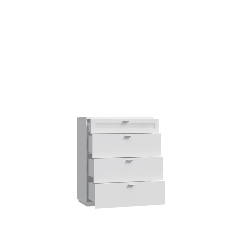 Rafila 4 - Drawer Rectangle Accent Chest, White