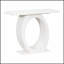 Mirod Stylish Modern Console Table with Egg-Shaped Base, Enhanced Stability and Durability, Sleek Design-1175637860