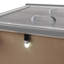 Table de chevet grise