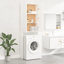 Awaab Solid Wood Linen Cabinet-1417994753