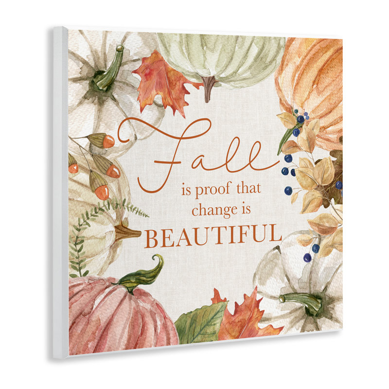 Plaque murale Seasonal change Is Beautiful, design par Livi Finn