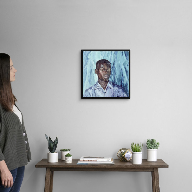 Reproduction d'art sur toile, "Étienne," d'Haïti, 19662 par Izabella Godlewska de Aranda, Cadre noir